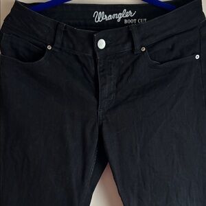 Wrangler Jet Black Boot Cut Denim